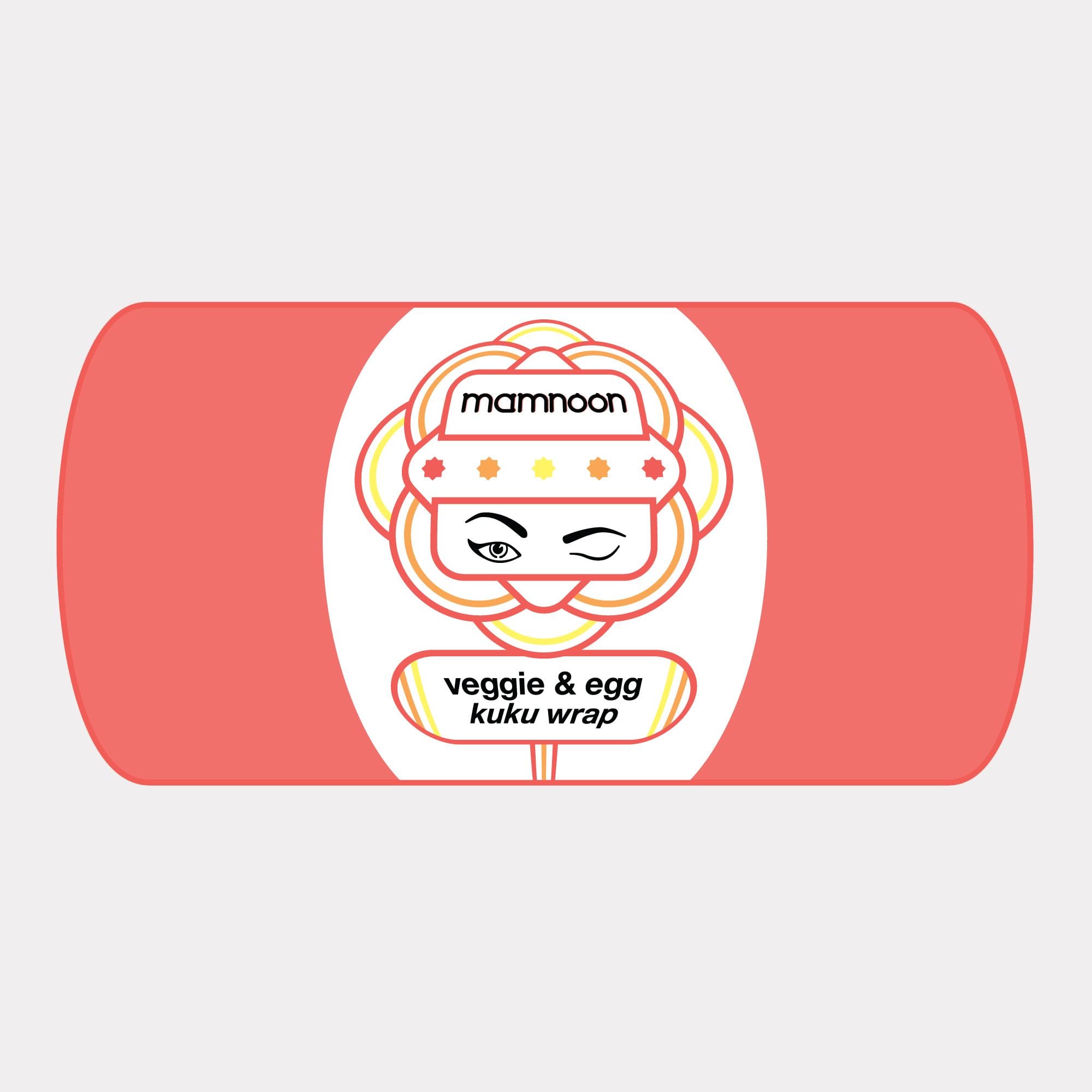 veggie & egg kuku wrap